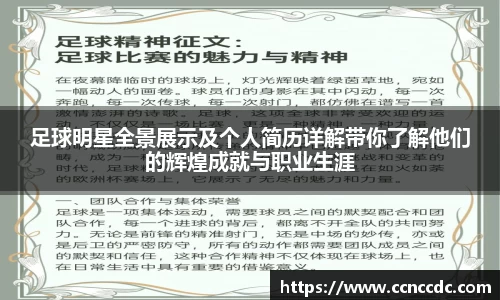 足球明星全景展示及个人简历详解带你了解他们的辉煌成就与职业生涯
